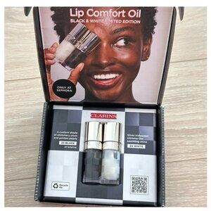 LIMITED EDITION Clarins Black + White Lip Comfort Oil with Shimmer